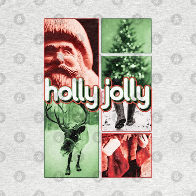 Holly Jolly Xmas Collage by LeMae Macabre